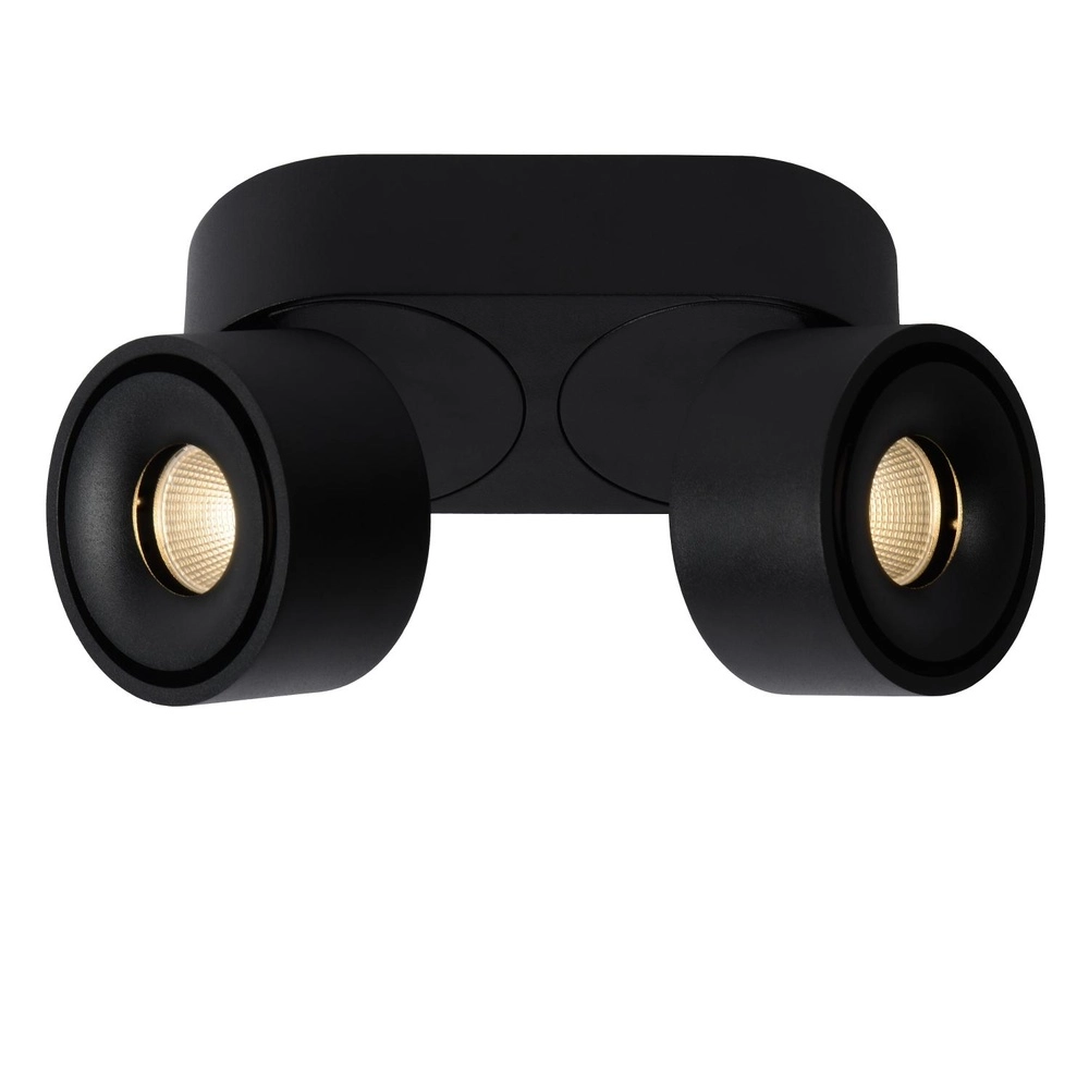 Projecteur de plafond Yumiko Double Noir Lucide 5411212351678