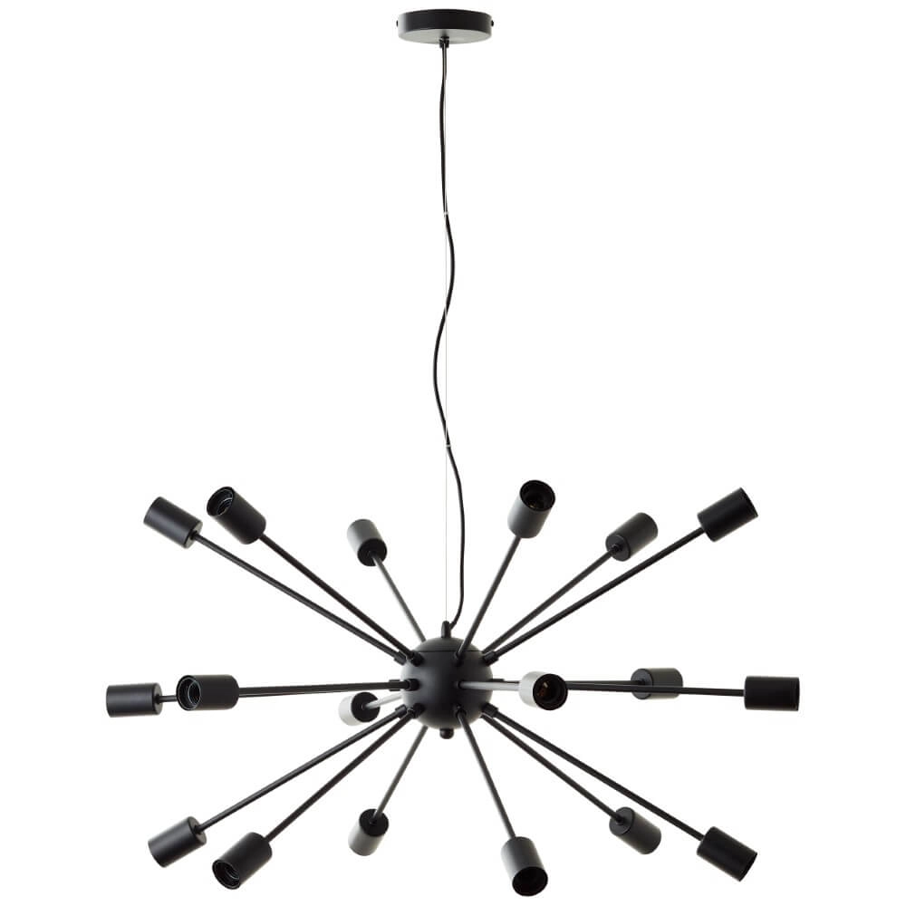 Lampe suspendue 18 lumières Dree noir Brilliant 4004353421693