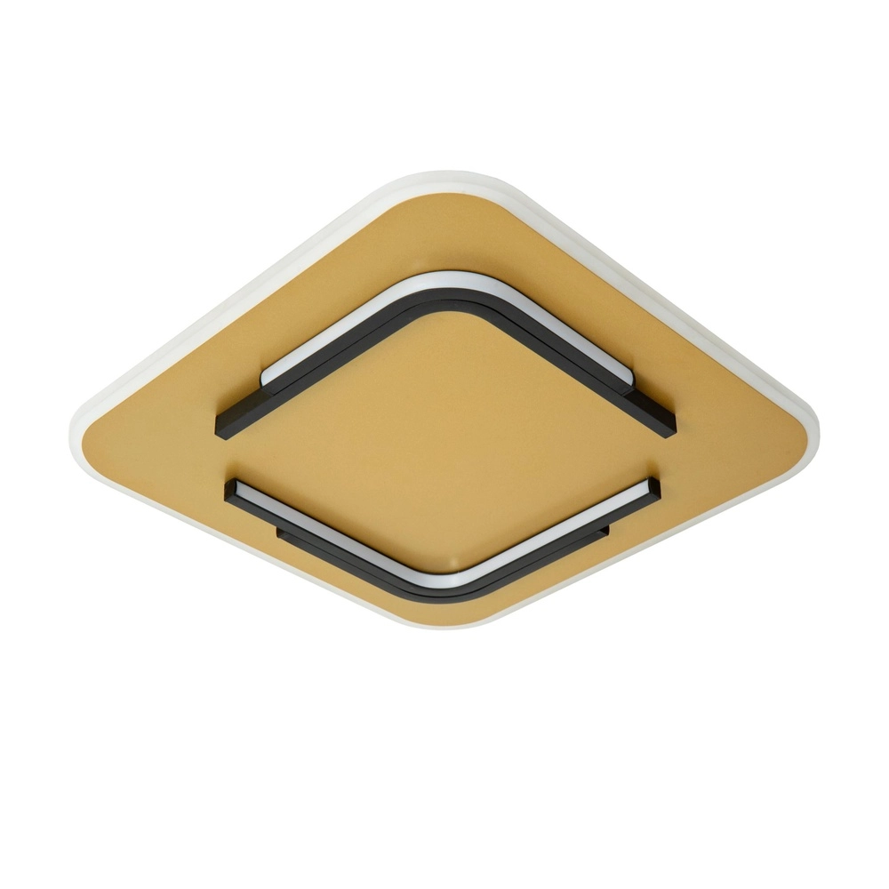 Conception de plafonds Andreas 40 x 40cm - 30W noir avec or