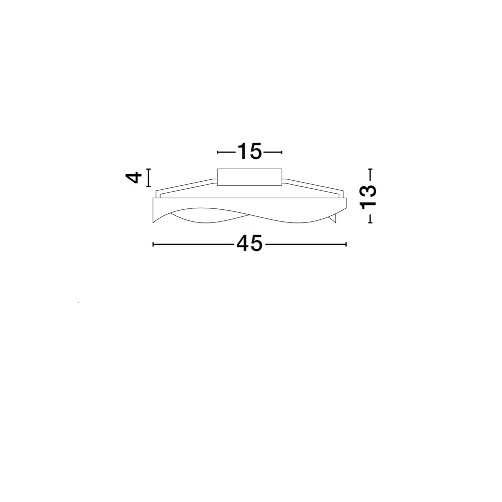 Plafonnier Radon Ø 45cm noir avec or Lyora 5212017452528