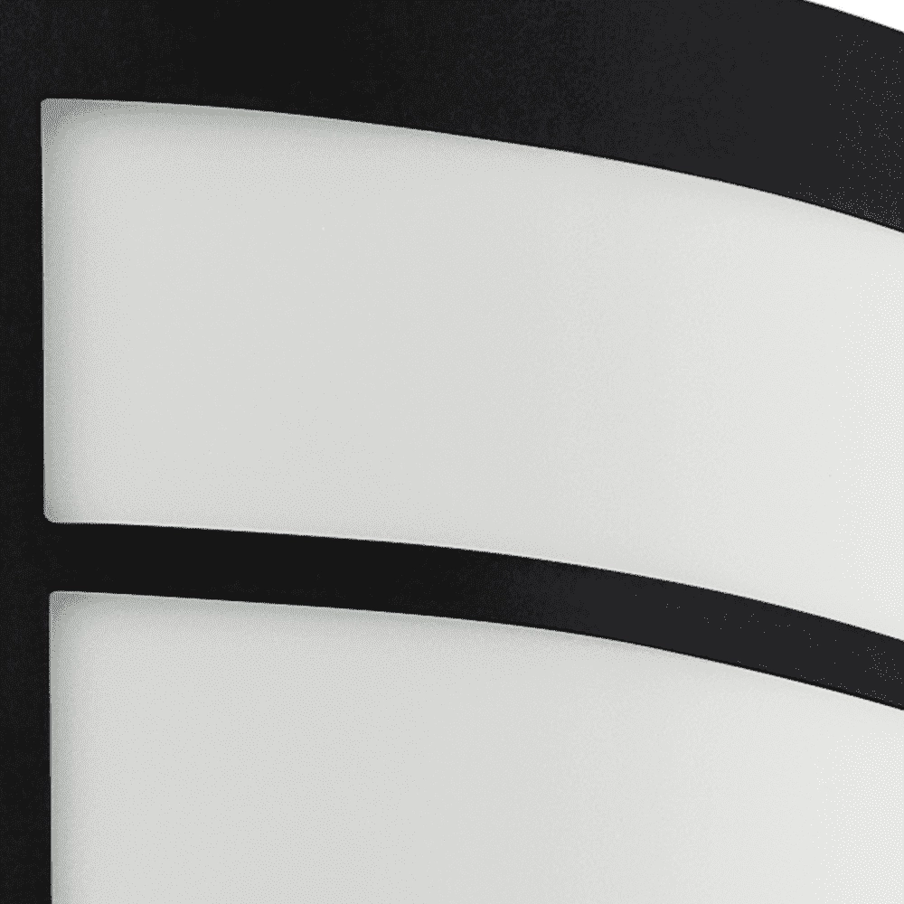 Applique noire City avec capteur Eglo 9002759995683