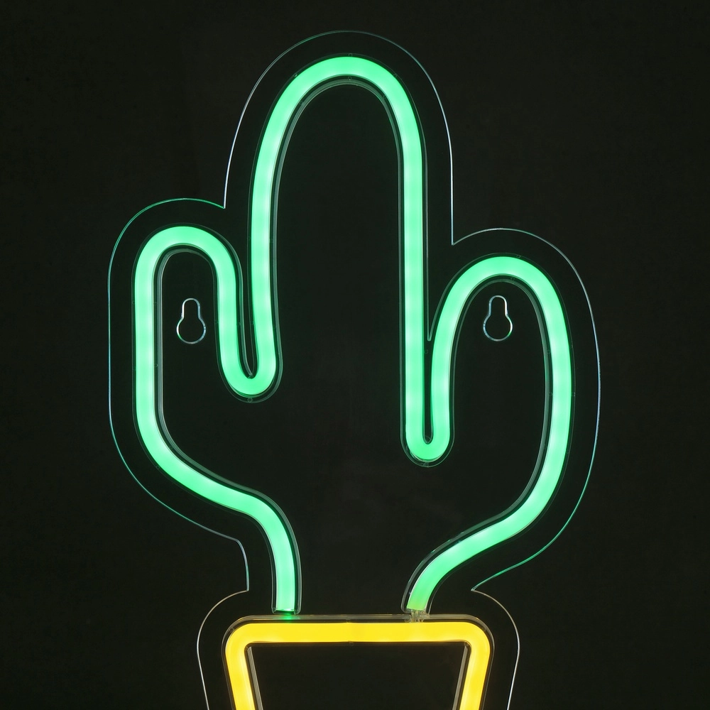 Lampe murale au néon Neon-Tales Cactus Brilliant 4004353477843
