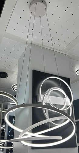 Lampe suspendue Vide Darvin blanc - 62cm Trio 4017807616033