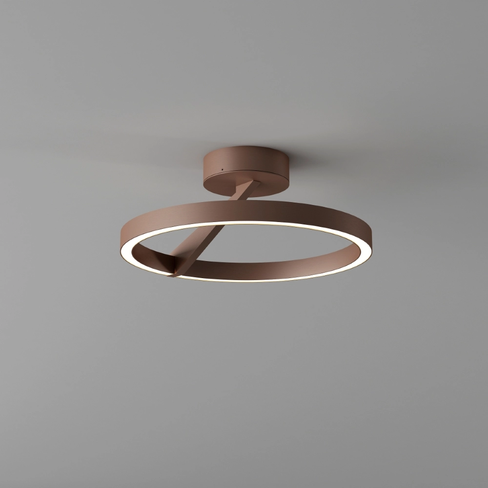 Lampe de plafond à design Oregon Ø 33cm - Bronze brossé Artdelight 8720701103818
