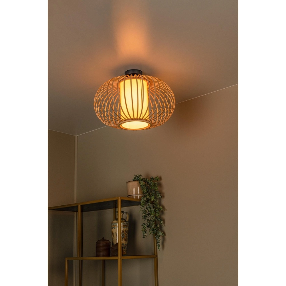 Lampe de plafond Thuline Aspect bois Lucide 5411212051769