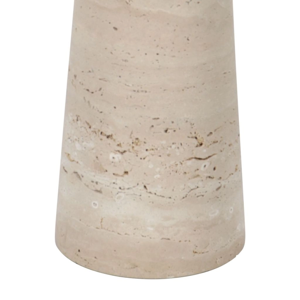 Lampe de table en pierre Travino avec une teinte paille Ø30cm Steinhauer 8712746183450
