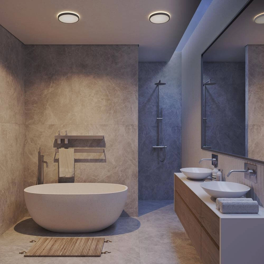 Plafonnier Oja noir Ø 42,4cm - réglable Nordlux 5704924002229