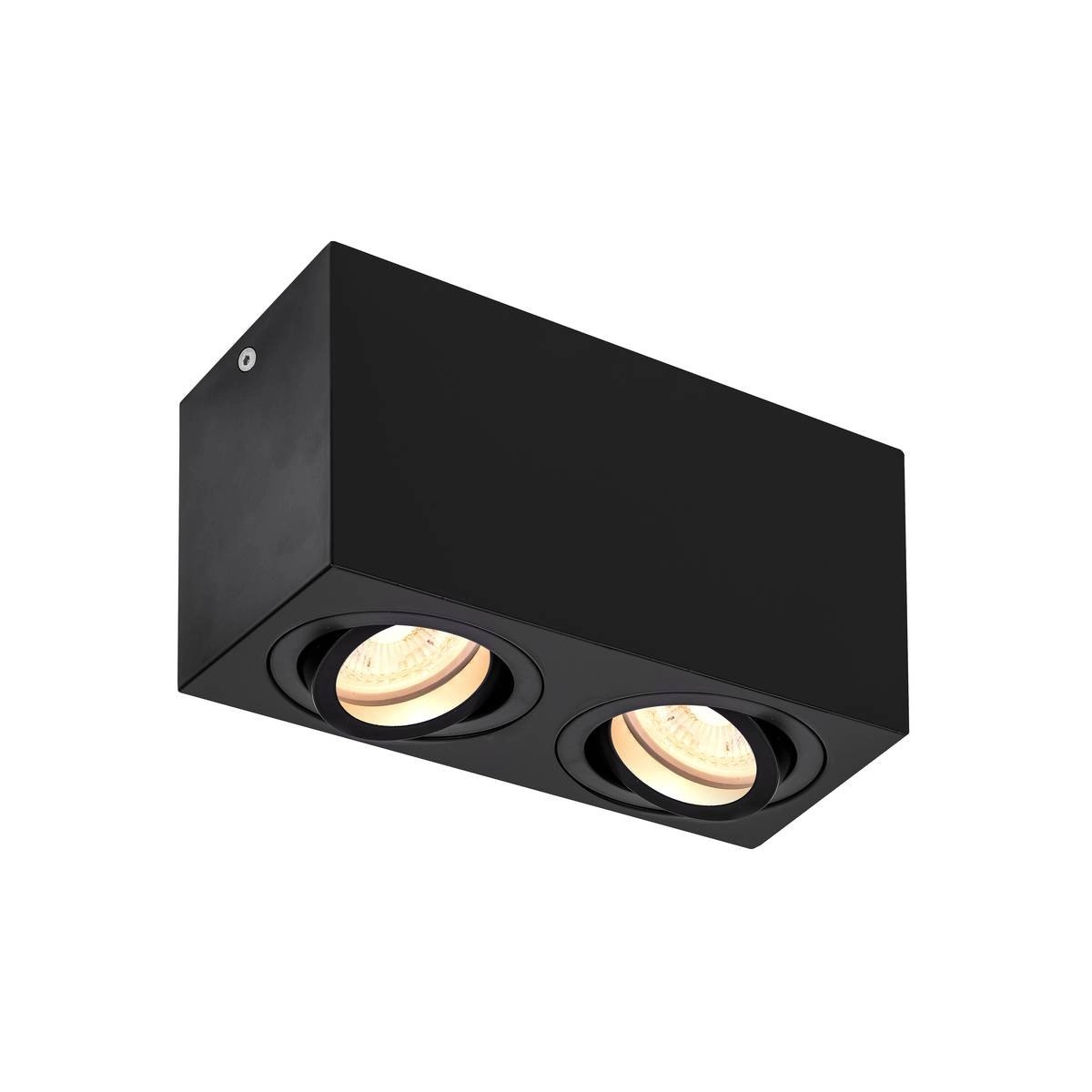 Lampe de plafond Triledo GU10 2 lumières 16cm noir Lampe de plafond Triledo GU10 2 lumières 16cm noir