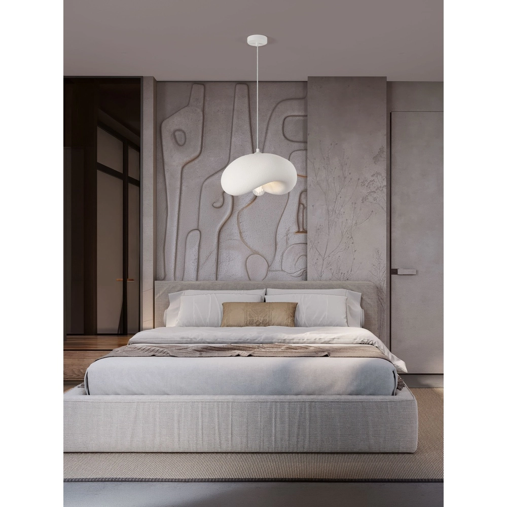 Lampe pendante moderne Bambel Blanc