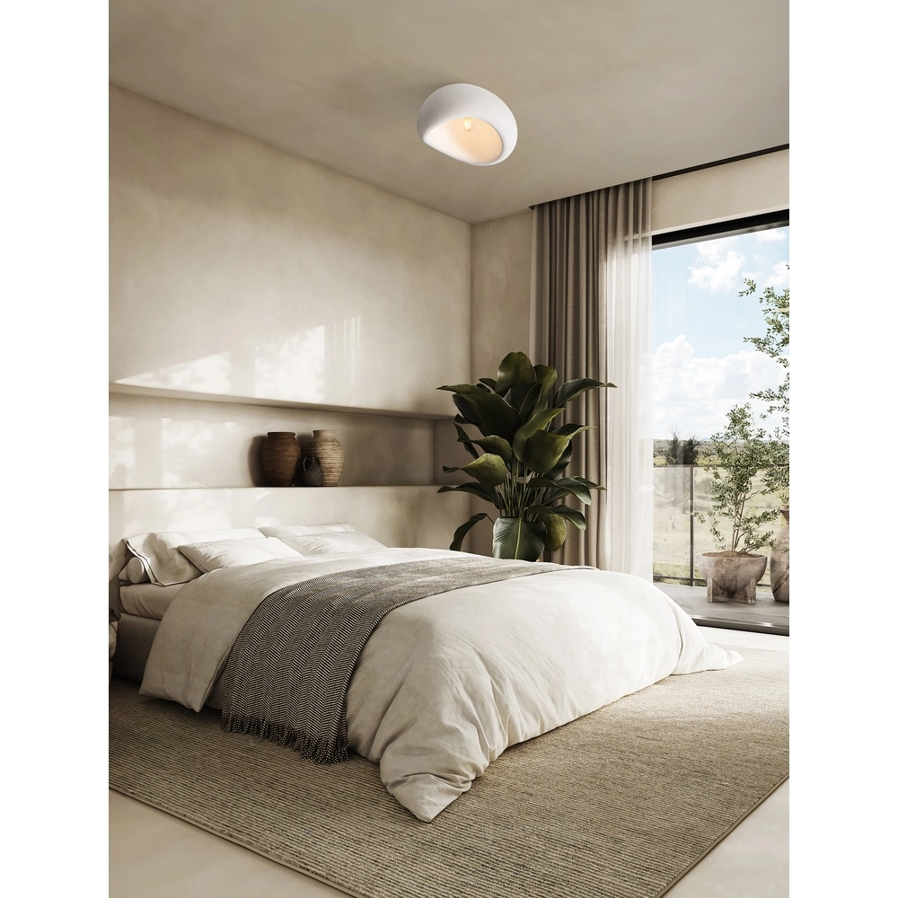 Plafonnier naturel Aere blanc 50cm Lyora 5212017460813