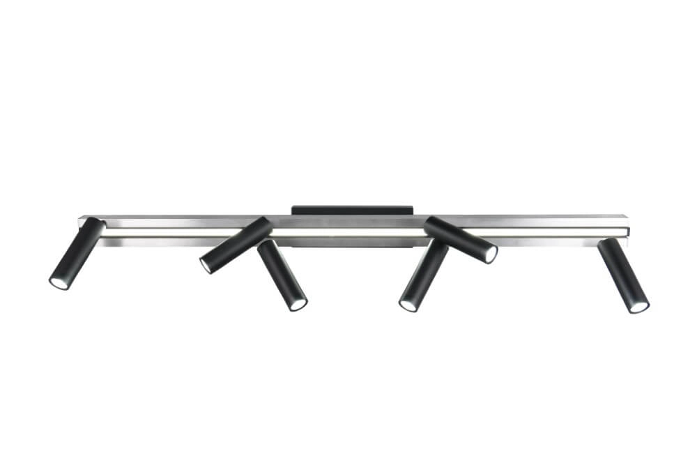 Spot LED 6 lumières Zeno métal avec du noir Trio 4017807627305