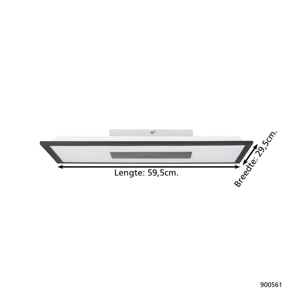 Plafonnier moderne Marmorata 30 par 60 cm Eglo 9008606244638