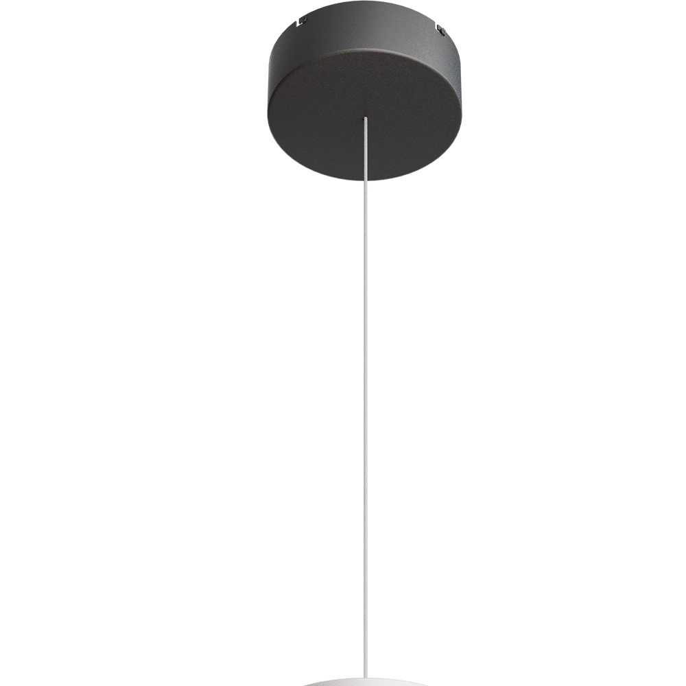 Lampe suspendue Ceppo noir avec nickel Ø 45cm avec uplight Masterlight 8718121389653