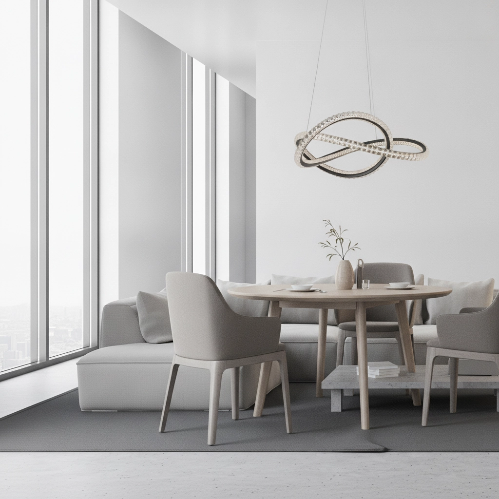 Suspension design Ginevra noir Ø 58cm