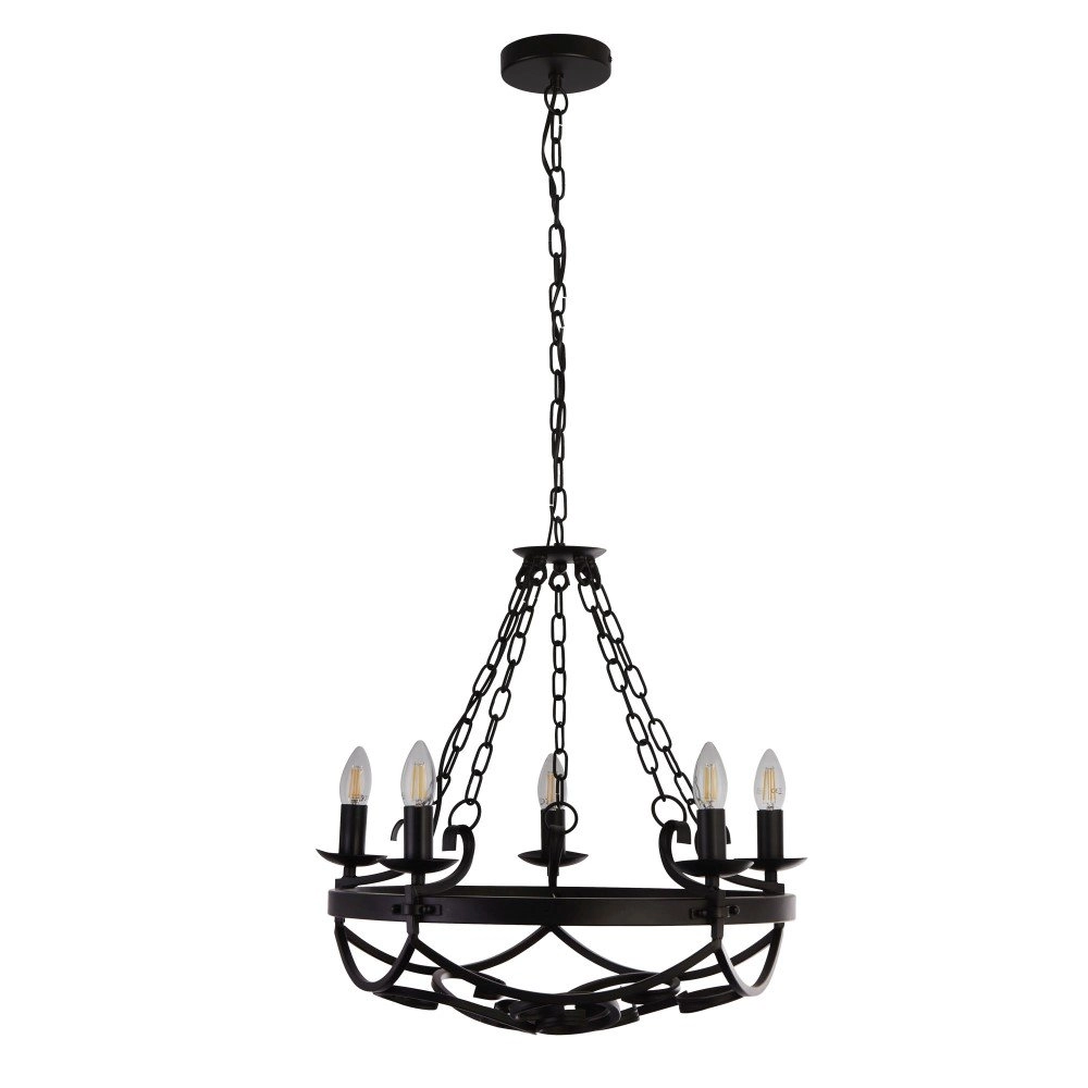 Lampe suspendue classique Cartwheel Ø 54cm Searchlight 5053423155098