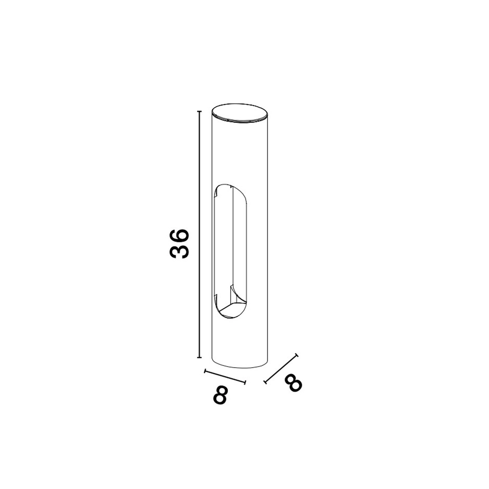 Lampe élégante Ellery noir 36cm Lyora 5212017439314
