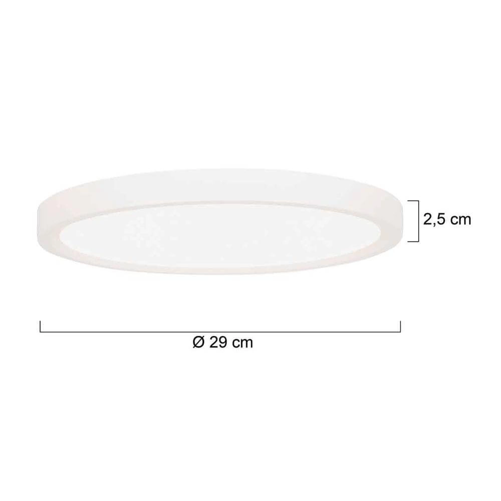 Plafonnier blanc Walcie Ø 30cm Steinhauer 8712746176582