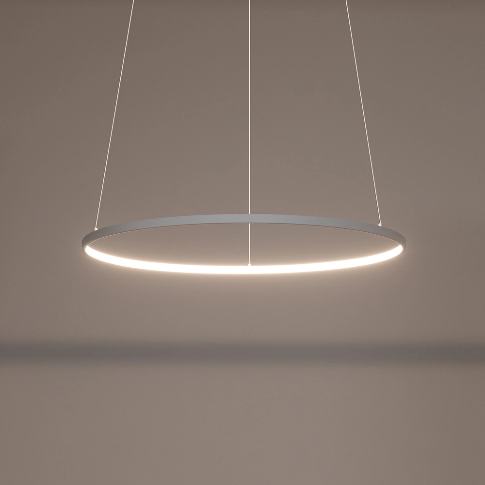 Lampe pendante de conception Circolo Led blanc Ø 60 cm horizontal Lyora 5903139116046