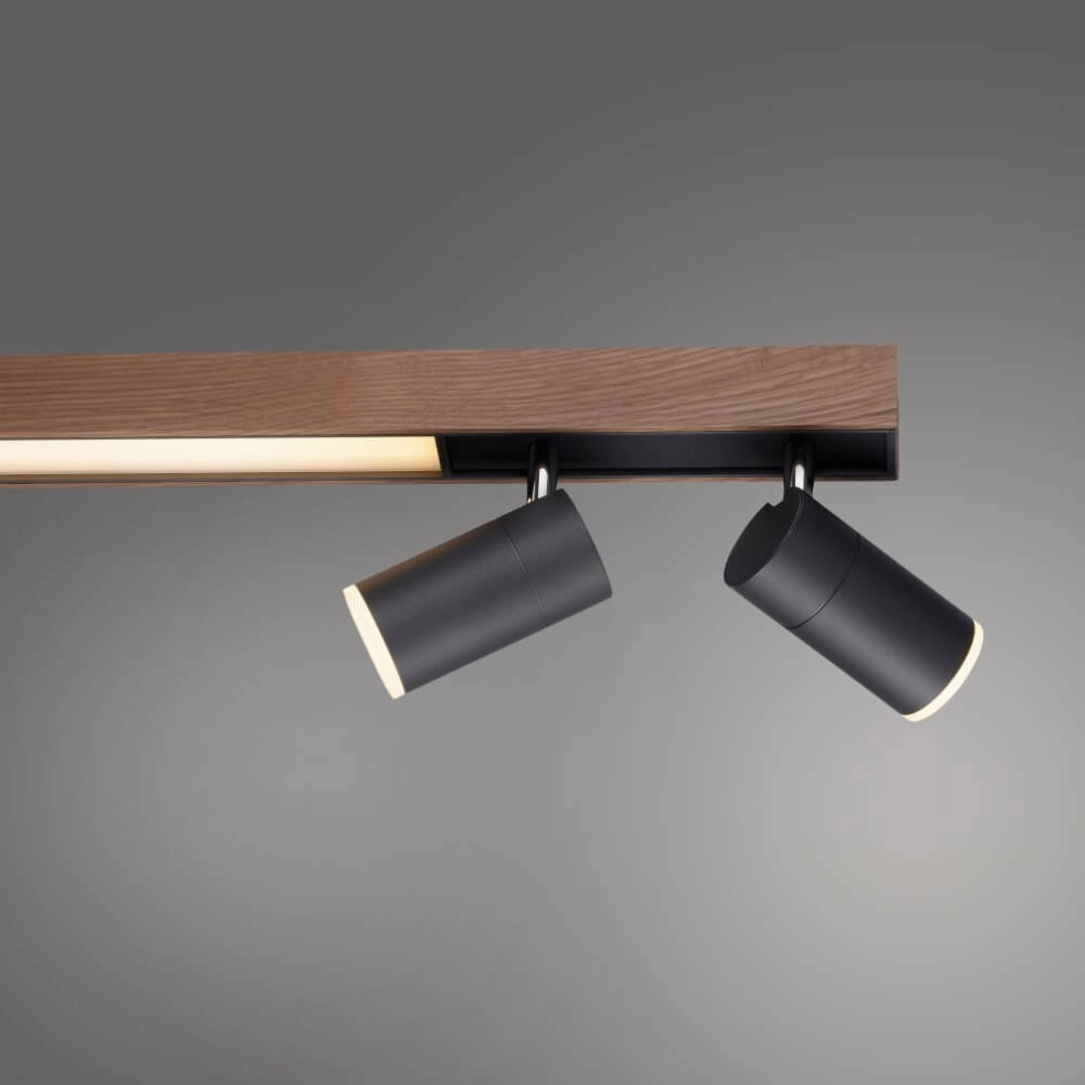 Plafonnier élégant Pure Lines Spot bois Paul Neuhaus 4012248374566