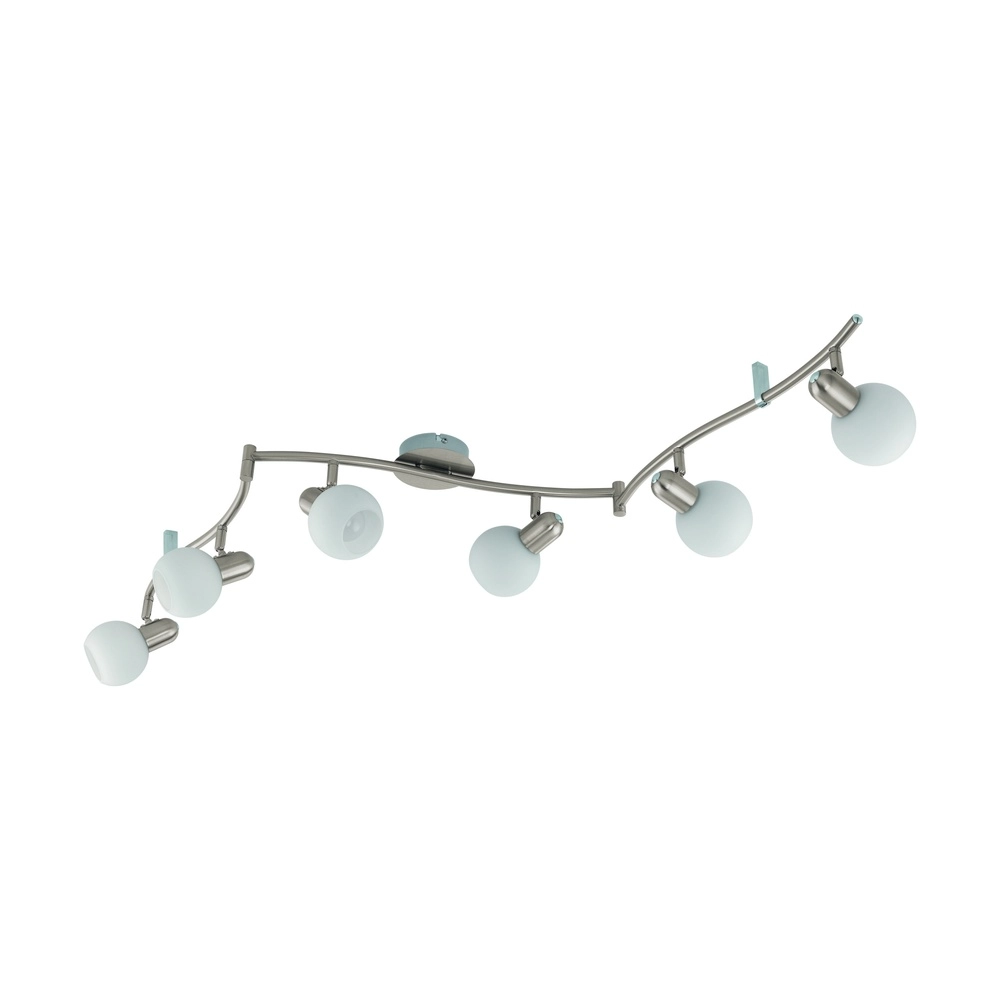 Lampe de plafond Comba Nickel 6-léger