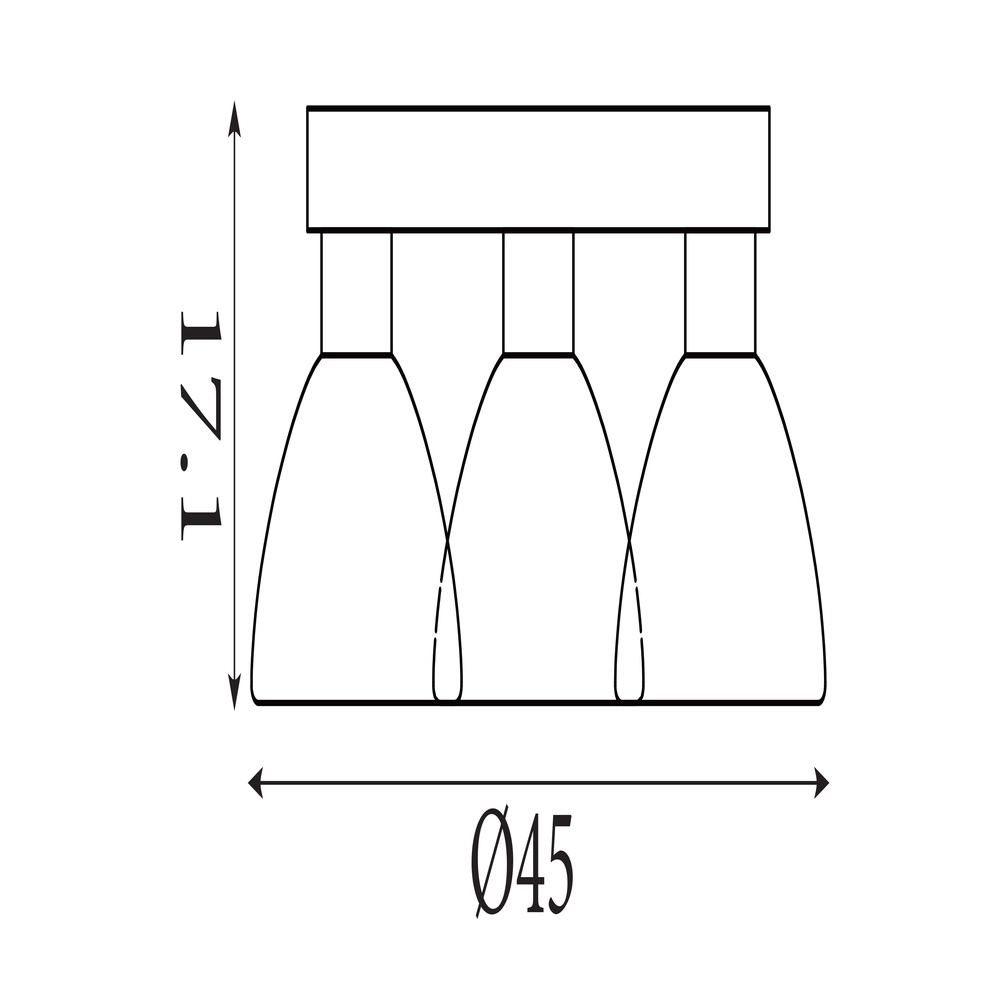 Plafonnier Cannes 3 lumières Searchlight 5053423297880