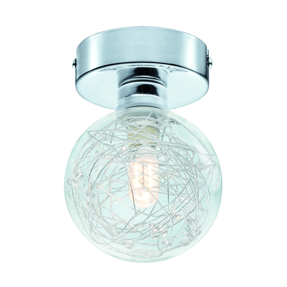 Lampe de plafond Horae Chrome