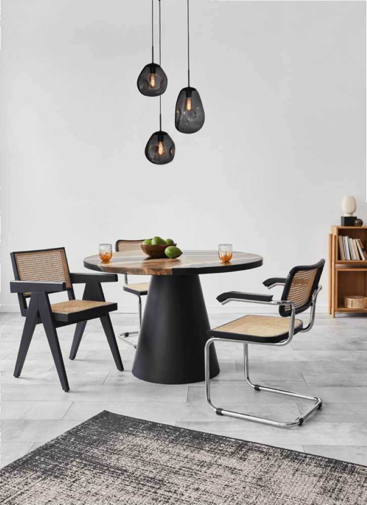 Lampe suspendue Lava 3x verre à fumée Masterlight 8718121286464