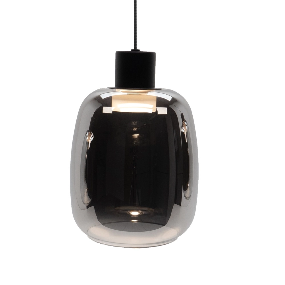 Suspension LED Molochio-Z Verre fumé - Zigbee Eglo 9008606312825