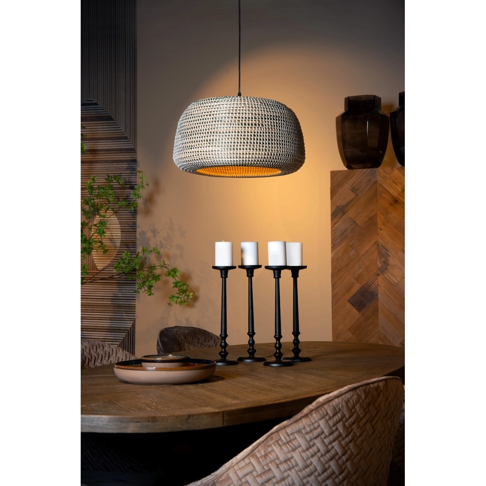 Lampe suspendue en herbe marine Maduka Ø 47 cm - brun Premium by Lucide 5411212106063