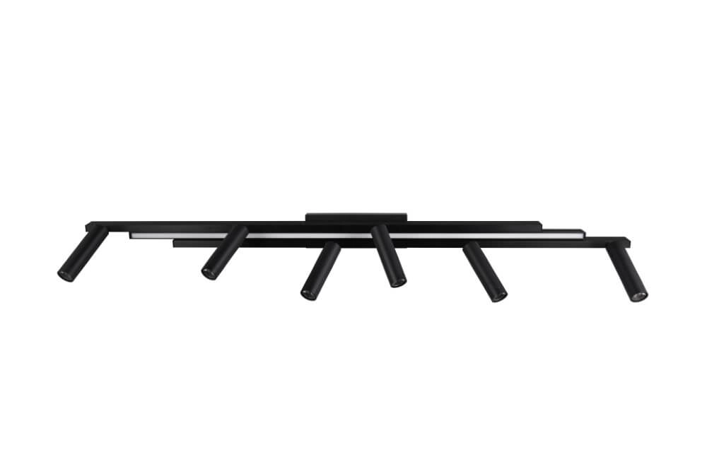 Spot LED 6 lumières Zeno noir Trio 4017807627312