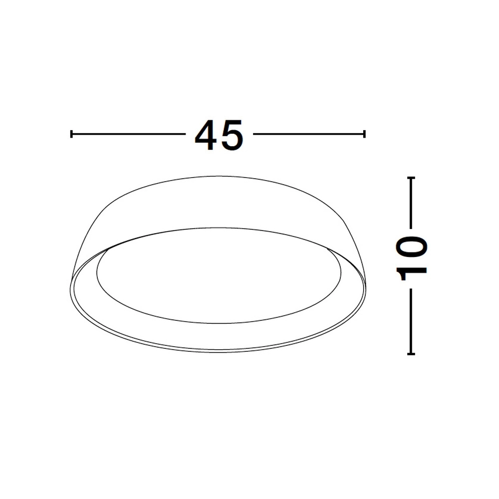 Plafonnier Sigi  Ø 45cm blanc Lyora 5212017448637