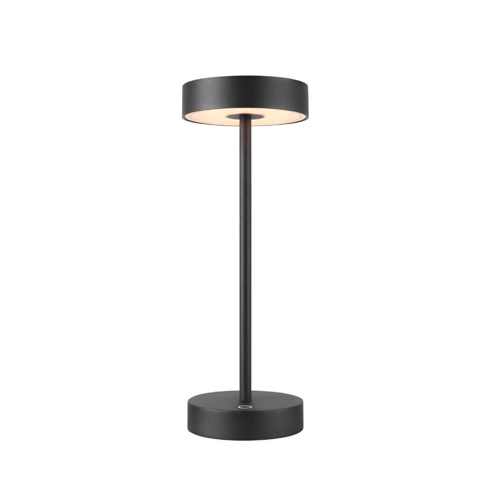 Lampe de table d'extérieur Vinolina noir - rechargeable