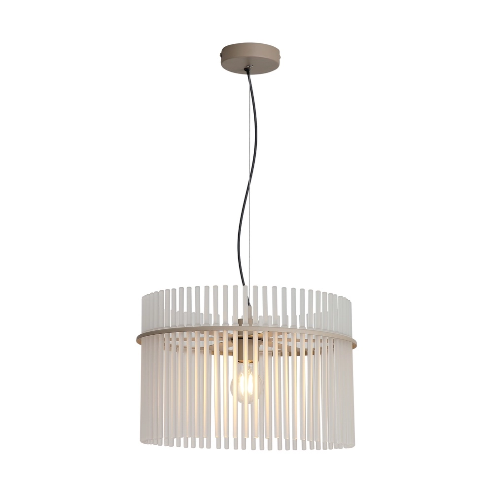 Lampe suspendue Swizzle brun sable Ø 40cm