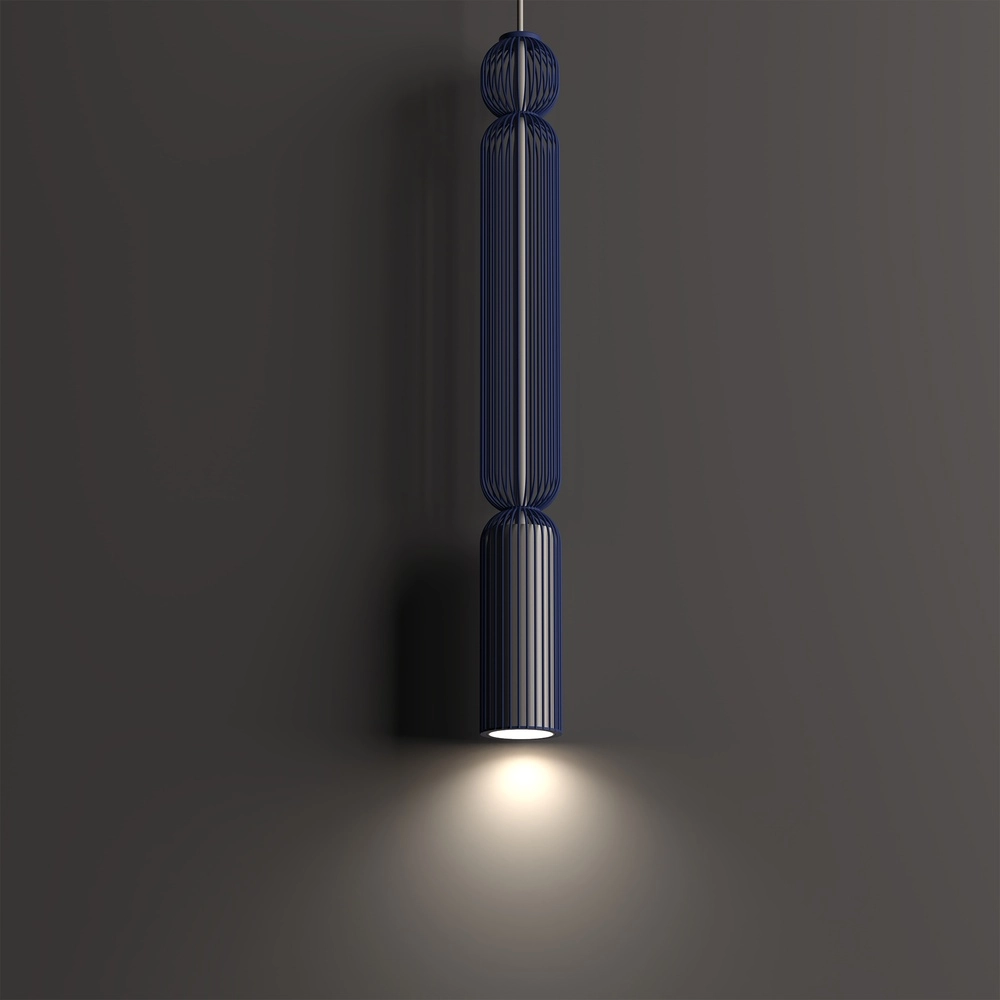 Lampe suspendue Singles 65 cm bleu marine Lyora 5903139121965