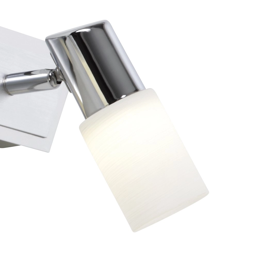 Spot de plafond LED Series 8214 Gris métallisé à 2 lumières avec chrome Trio 4017807220896