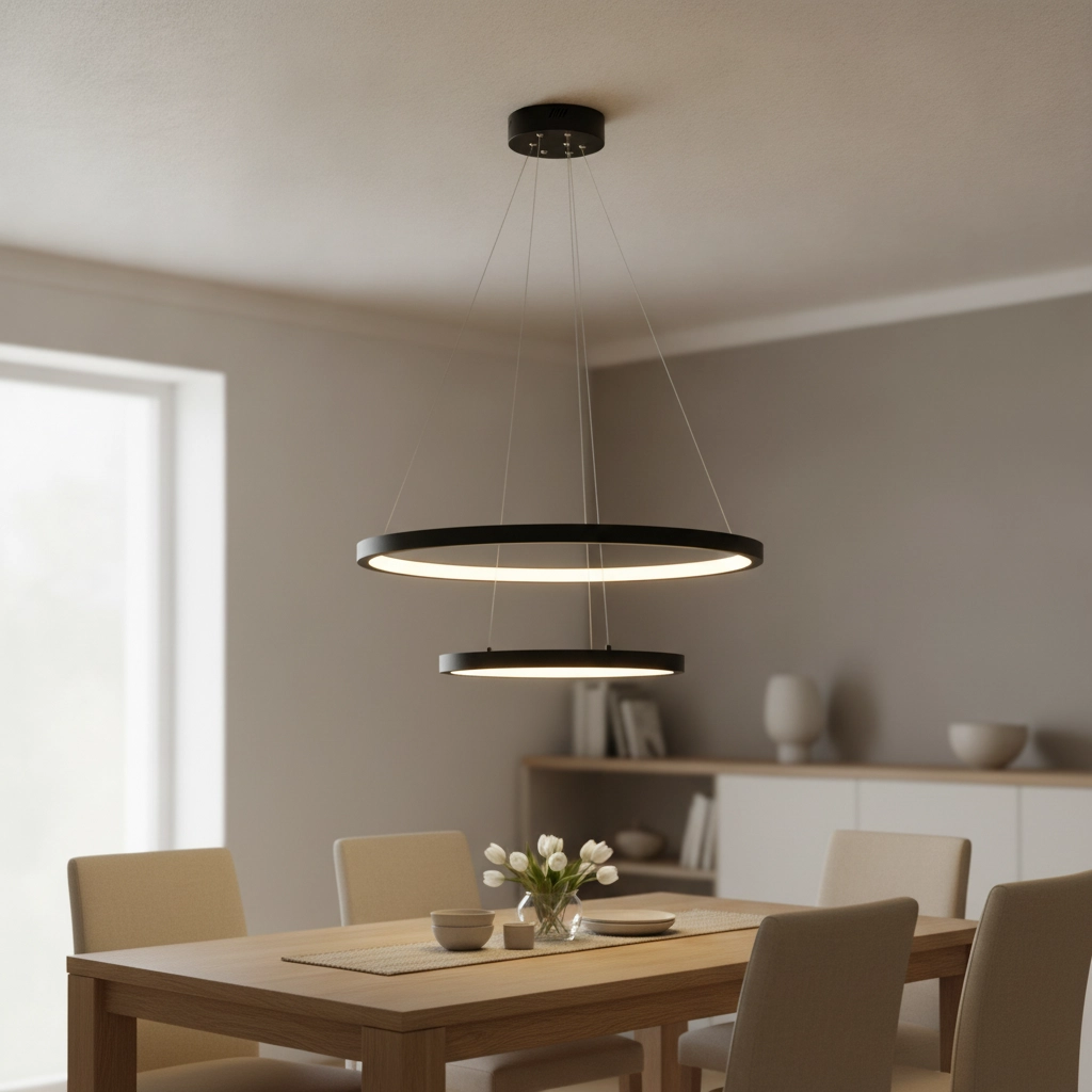Suspension noire Empatia Double design
