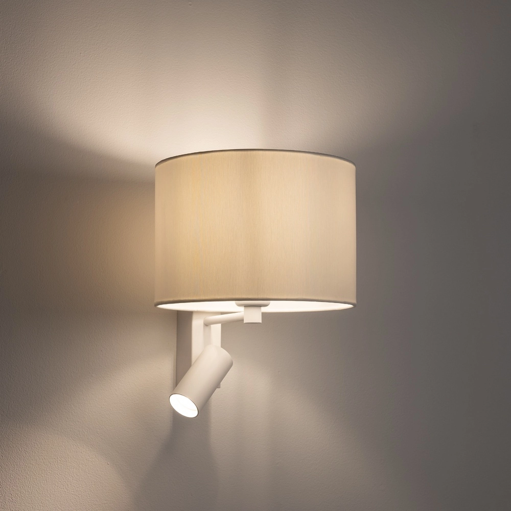 Lampe murale blanche Lusso avec abat-jour de lampe Lyora 5903139115209