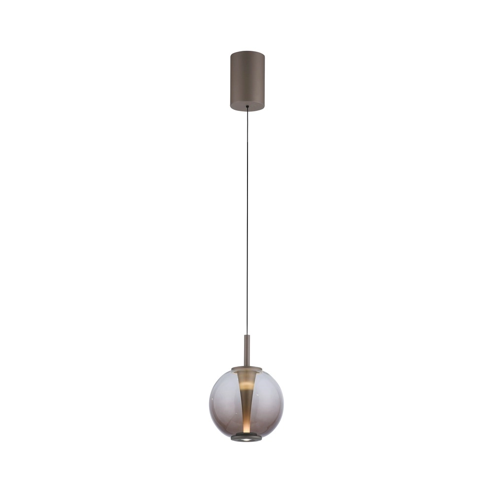 Suspension LED Pure Infinity avec verre ambré - Ø 18cm Paul Neuhaus 4012248399040