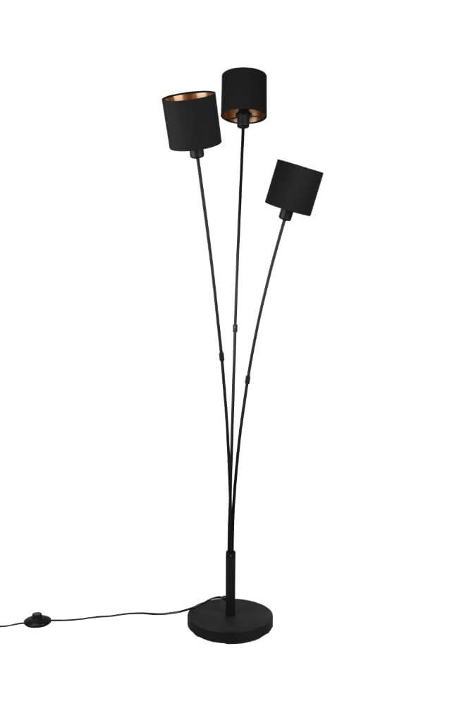Lampadaire Tommy 3 lumières noir Lampadaire Tommy 3 lumières noir