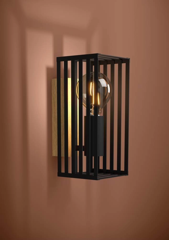 Applique Cidraz carré avec du bois Stars of Light 9008606242757