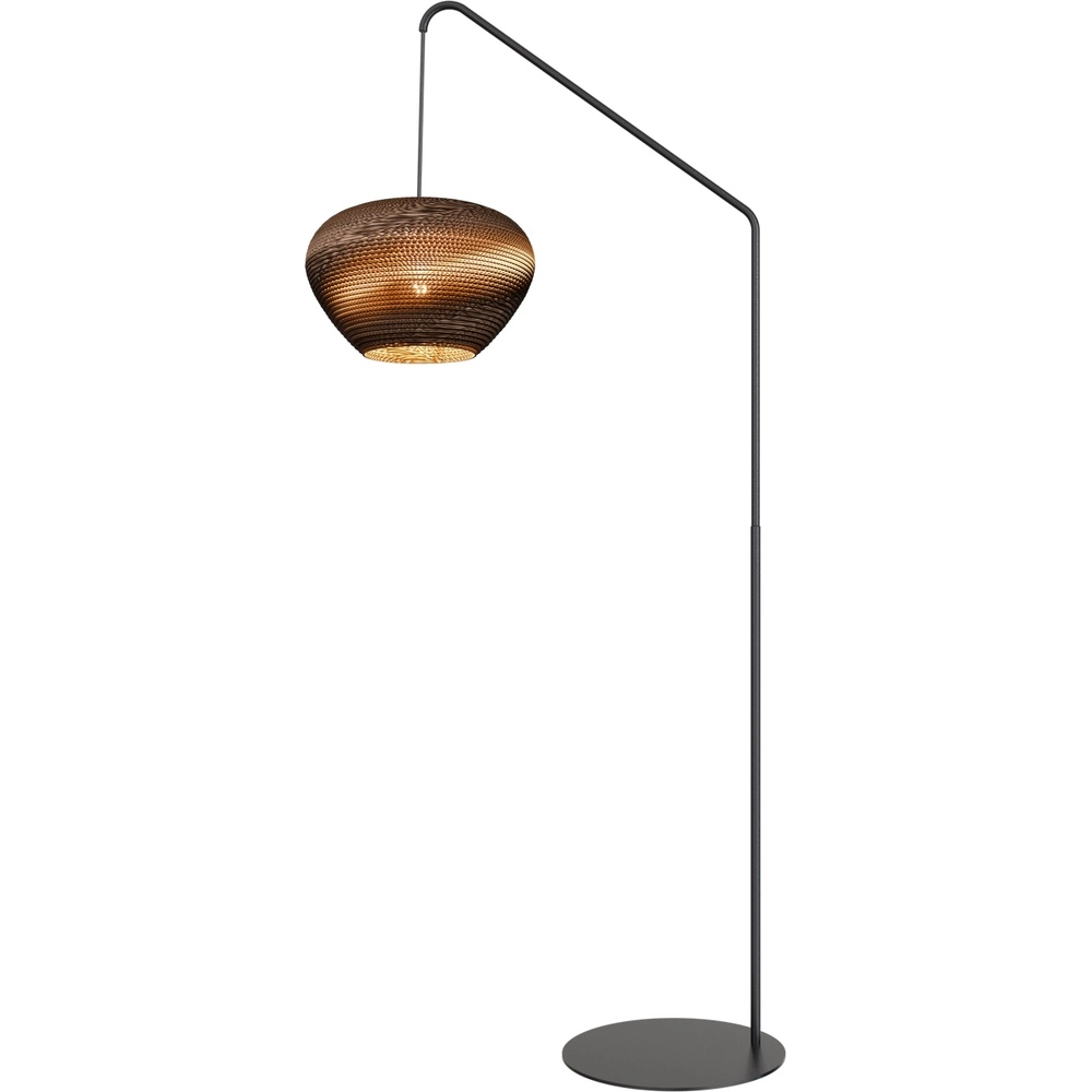 Pensez à une lampe sur pied en papier Cartone Pied noir