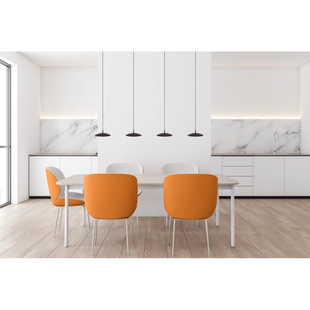 Lampe suspendue à 4 lumières Scala 130 cm nickel noir Ø 20 cm Masterlight 8718121296616