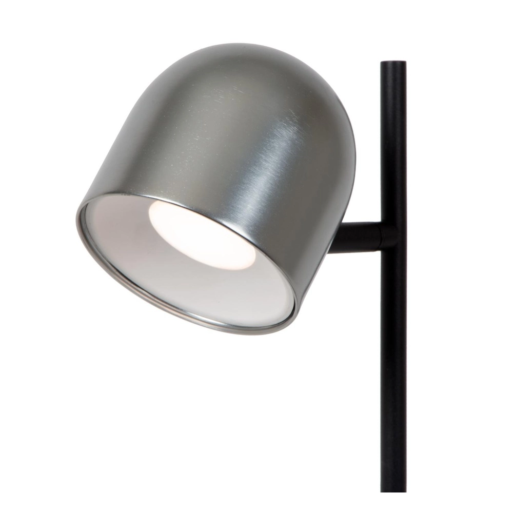Lampe de table rechargeable Skanska Rech Gris métallique Lucide 5411212032126