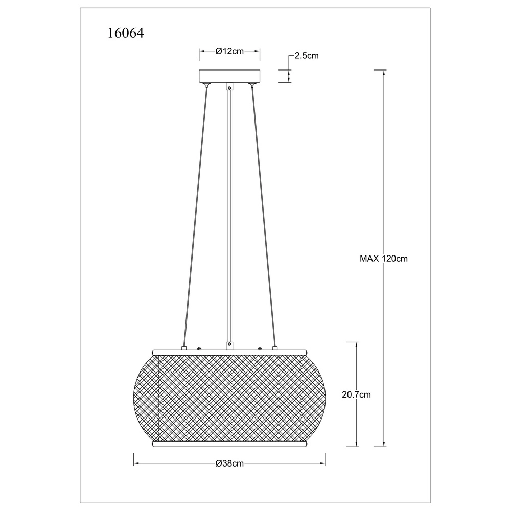 Lampe suspendue Bambora noir avec du bambou Globo 9007371578795