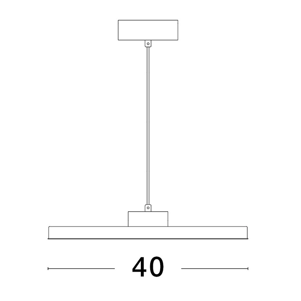 Suspension élégante Andria blanc Ø 40cm Lyora 5212017432018