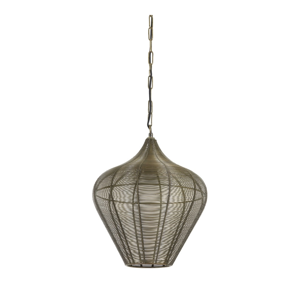 Lampe suspendue Alvaro bronze Ø 36 cm Light & Living 8717807634100
