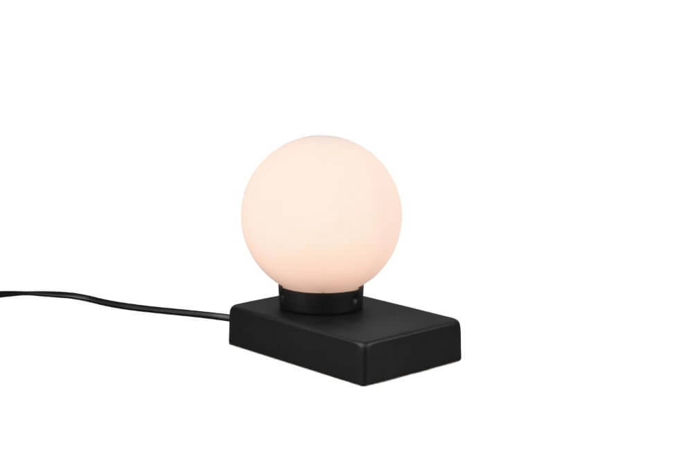 Lampe de table ronde Davi ll noir Trio 4017807551136