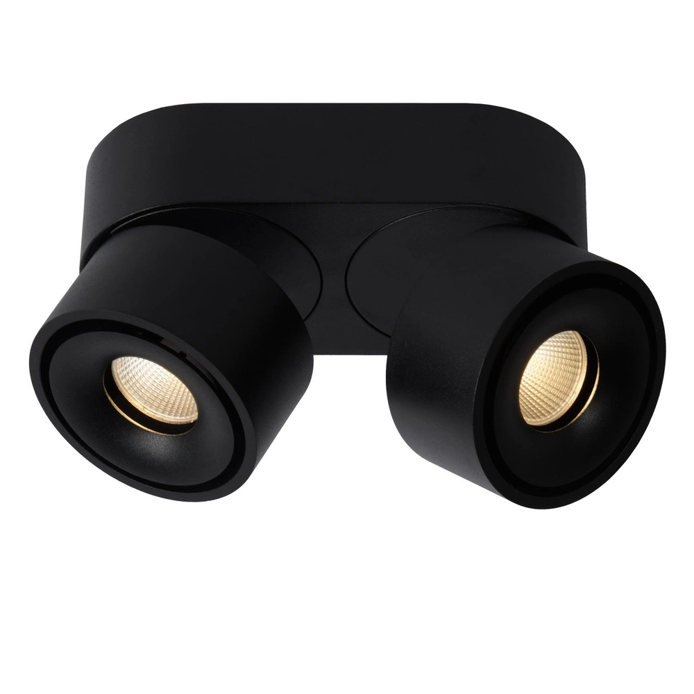 Projecteur de plafond Yumiko Double Noir Lucide 5411212351678