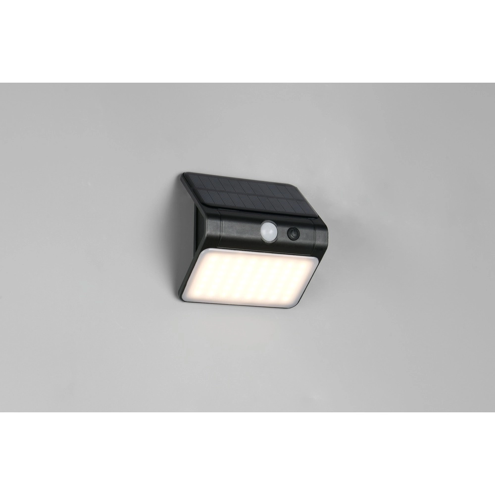 Applique solaire Olinda noir Trio 4017807647945