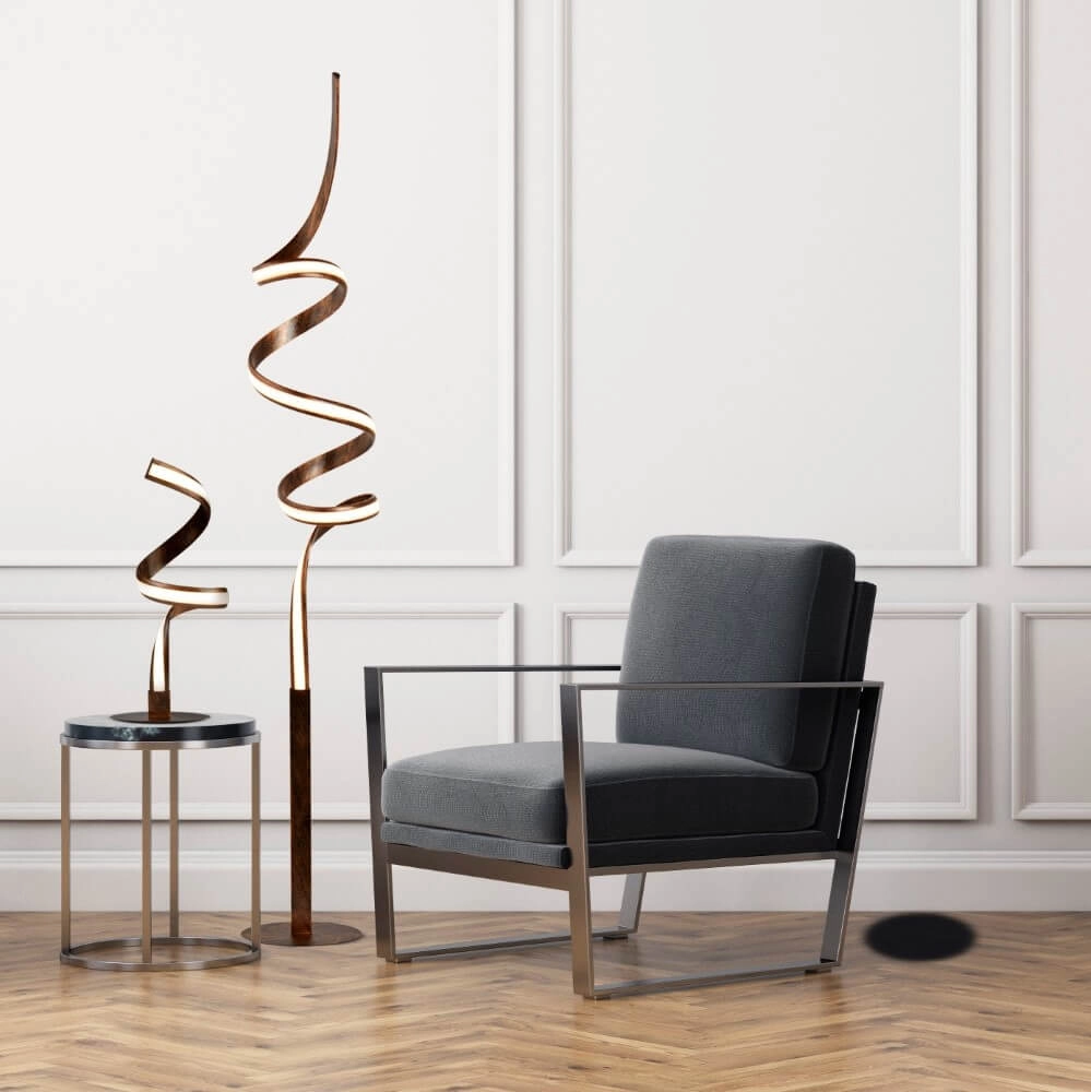 Lampe de table LED Ribbon marron antique Searchlight 5053423097794